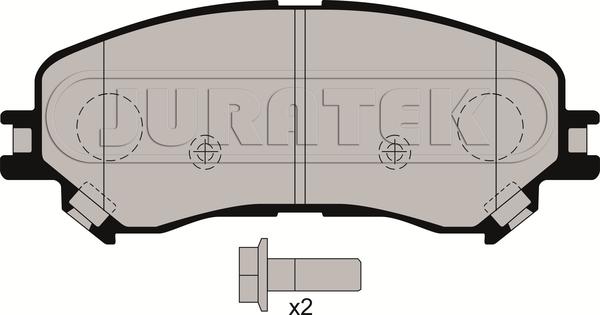 Juratek JCP8216 - Комплект спирачно феродо, дискови спирачки vvparts.bg