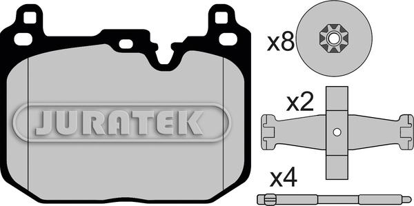 Juratek JCP8231 - Комплект спирачно феродо, дискови спирачки vvparts.bg