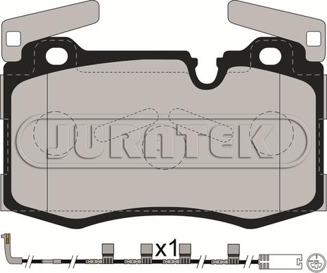 Juratek JCP8232 - Комплект спирачно феродо, дискови спирачки vvparts.bg