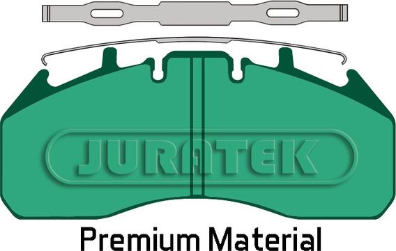 Juratek JCP2006 - Комплект спирачно феродо, дискови спирачки vvparts.bg