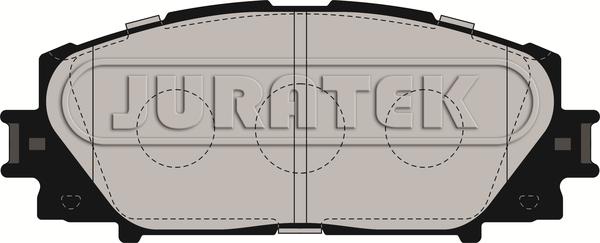 Juratek JCP214 - Комплект спирачно феродо, дискови спирачки vvparts.bg