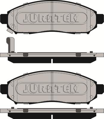 Juratek JCP235 - Комплект спирачно феродо, дискови спирачки vvparts.bg