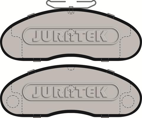 Juratek JCP791 - Комплект спирачно феродо, дискови спирачки vvparts.bg