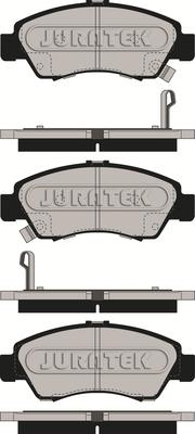 Juratek JCP777 - Комплект спирачно феродо, дискови спирачки vvparts.bg