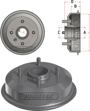 Juratek JDR041 - Спирачен барабан vvparts.bg