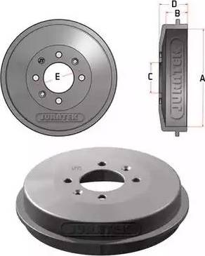 Juratek JDR003 - Спирачен барабан vvparts.bg