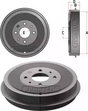 Juratek JDR014 - Спирачен барабан vvparts.bg