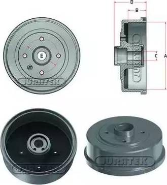 Juratek JDR080B - Спирачен барабан vvparts.bg