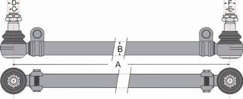 Juratek JSS1343A - Напречна кормилна щанга vvparts.bg