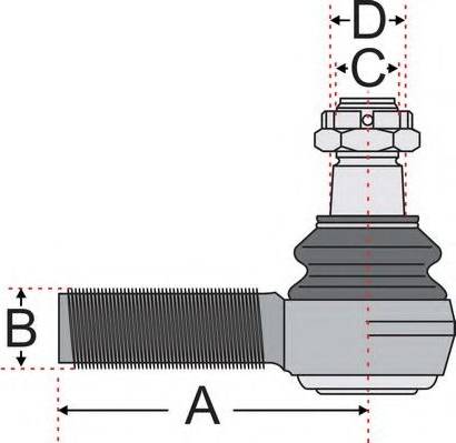 Juratek JSS2403 - Накрайник на напречна кормилна щанга vvparts.bg