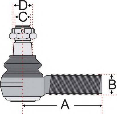 Juratek JSS2402 - Накрайник на напречна кормилна щанга vvparts.bg