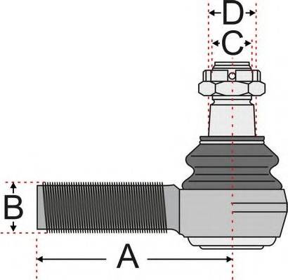 Juratek JSS2503 - Накрайник на напречна кормилна щанга vvparts.bg