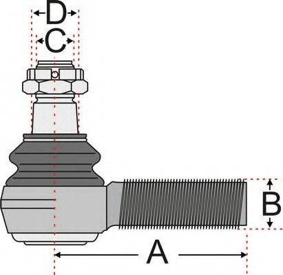 Juratek JSS2145 - Накрайник на напречна кормилна щанга vvparts.bg