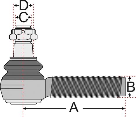 Juratek JSS2143A - Накрайник на напречна кормилна щанга vvparts.bg