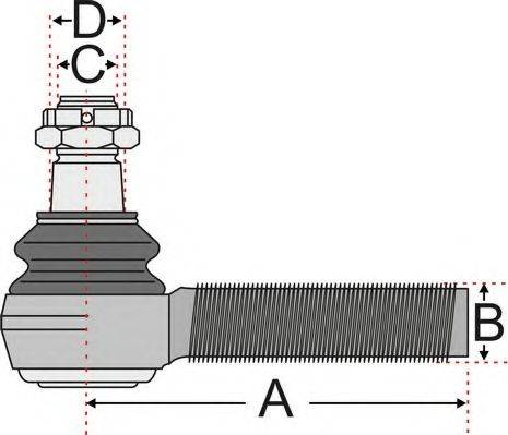 Juratek JSS2143 - Накрайник на напречна кормилна щанга vvparts.bg