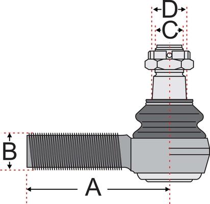 Juratek JSS2118A - Накрайник на напречна кормилна щанга vvparts.bg