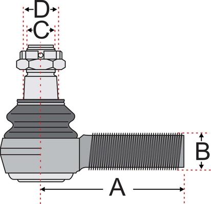 Juratek JSS2117A - Накрайник на напречна кормилна щанга vvparts.bg