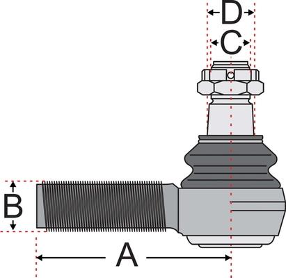 Juratek JSS2131A - Накрайник на напречна кормилна щанга vvparts.bg