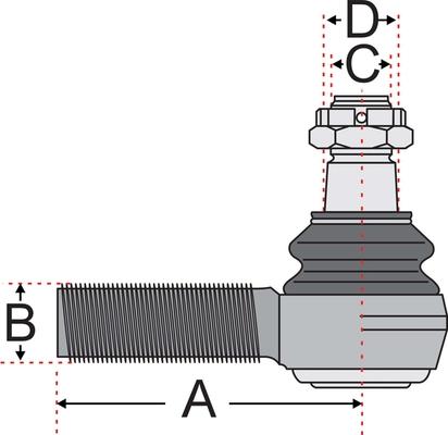 Juratek JSS2133A - Накрайник на напречна кормилна щанга vvparts.bg