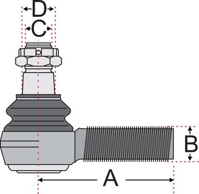 Juratek JSS2132A - Накрайник на напречна кормилна щанга vvparts.bg