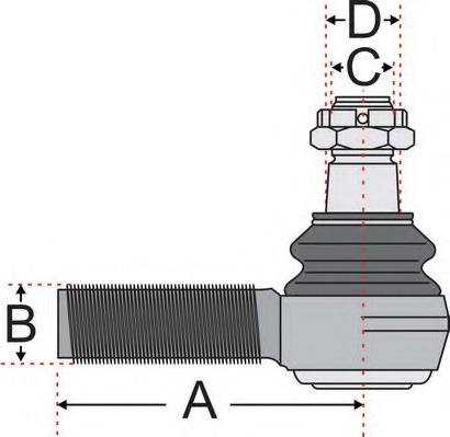 Juratek JSS2126 - Накрайник на напречна кормилна щанга vvparts.bg