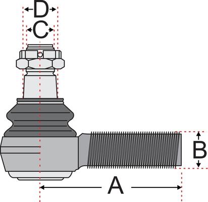 Juratek JSS2713A - Накрайник на напречна кормилна щанга vvparts.bg