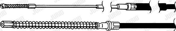 Jurid 431196J - Жило, ръчна спирачка vvparts.bg