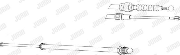 Jurid 432943J - Жило, ръчна спирачка vvparts.bg