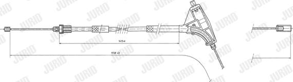 Jurid 432415J - Жило, ръчна спирачка vvparts.bg