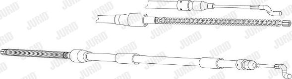 Jurid 432052J - Жило, ръчна спирачка vvparts.bg