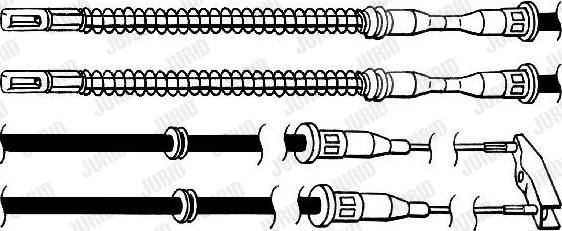 Jurid 432103J - Жило, ръчна спирачка vvparts.bg