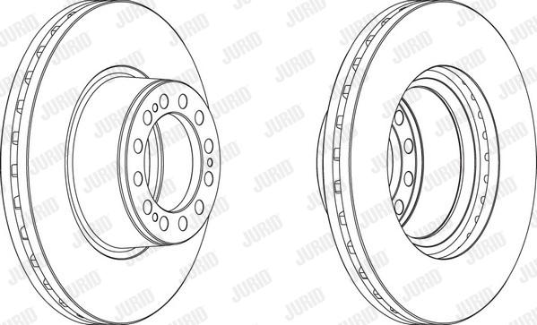 Jurid 569001J - Спирачен диск vvparts.bg