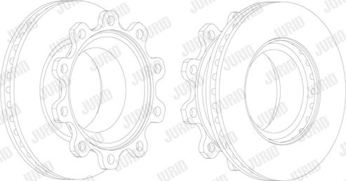 Jurid 569020J - Спирачен диск vvparts.bg