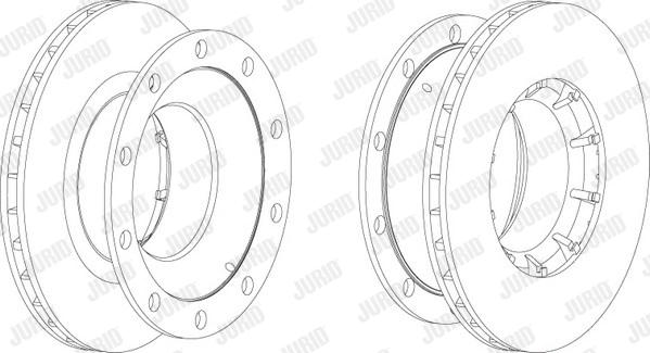 Jurid 569021J - Спирачен диск vvparts.bg