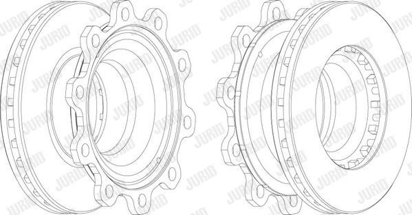 Jurid 569022J - Спирачен диск vvparts.bg