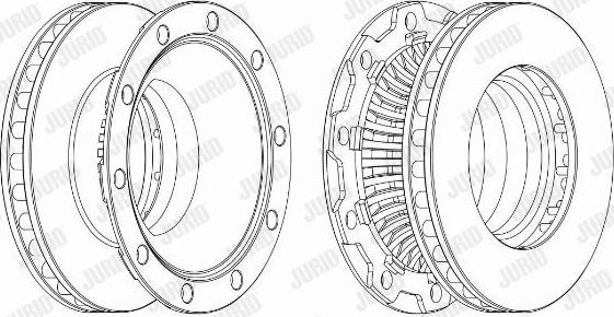 Jurid 569145J - Спирачен диск vvparts.bg