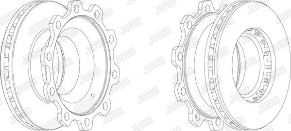 Jurid 569143J - Спирачен диск vvparts.bg