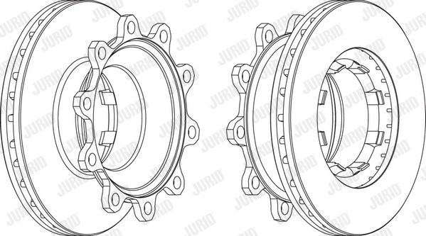 Jurid 569147J - Спирачен диск vvparts.bg