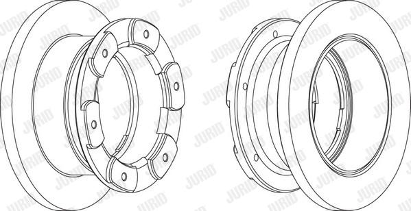 Jurid 569159J - Спирачен диск vvparts.bg