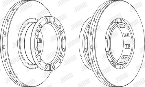 Jurid 569161J - Спирачен диск vvparts.bg