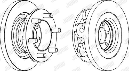 Jurid 569168J - Спирачен диск vvparts.bg