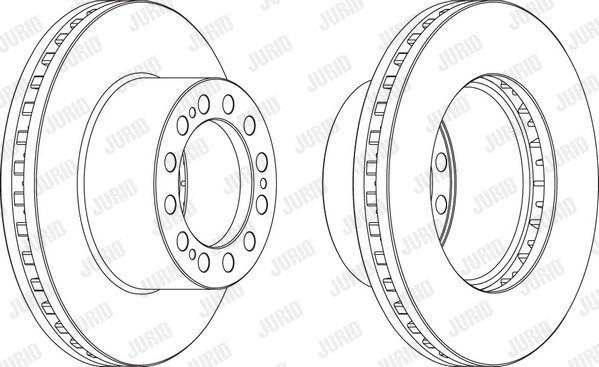 Jurid 569109J - Спирачен диск vvparts.bg