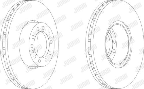 Jurid 569113J - Спирачен диск vvparts.bg