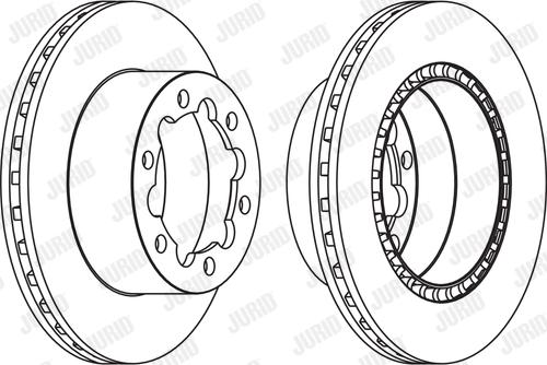 Jurid 569138J - Спирачен диск vvparts.bg