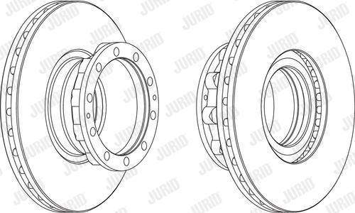 Jurid 569133J - Спирачен диск vvparts.bg