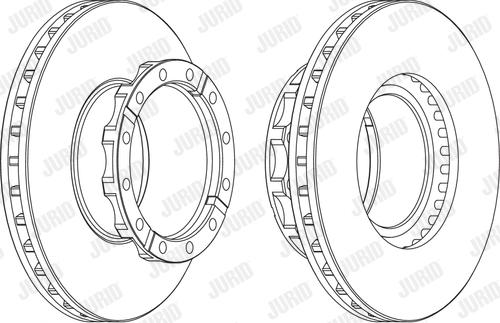 Jurid 569125J - Спирачен диск vvparts.bg