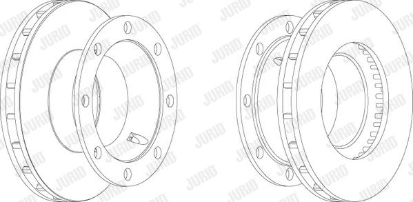 Jurid 569123J - Спирачен диск vvparts.bg