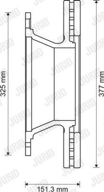 Jurid 569175J - Спирачен диск vvparts.bg