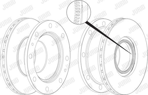 Jurid 569172J - Спирачен диск vvparts.bg