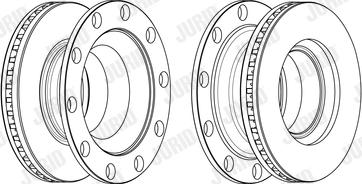 Jurid 569260J - Спирачен диск vvparts.bg